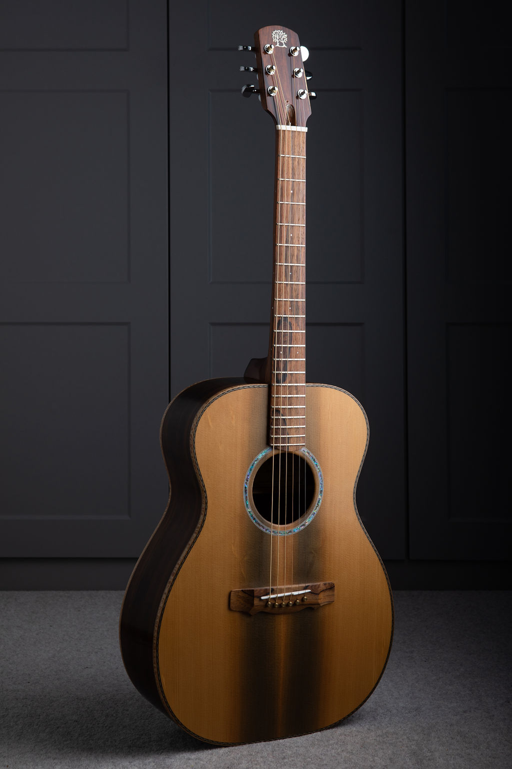 Finished handcrafted Arden acoustic guitar